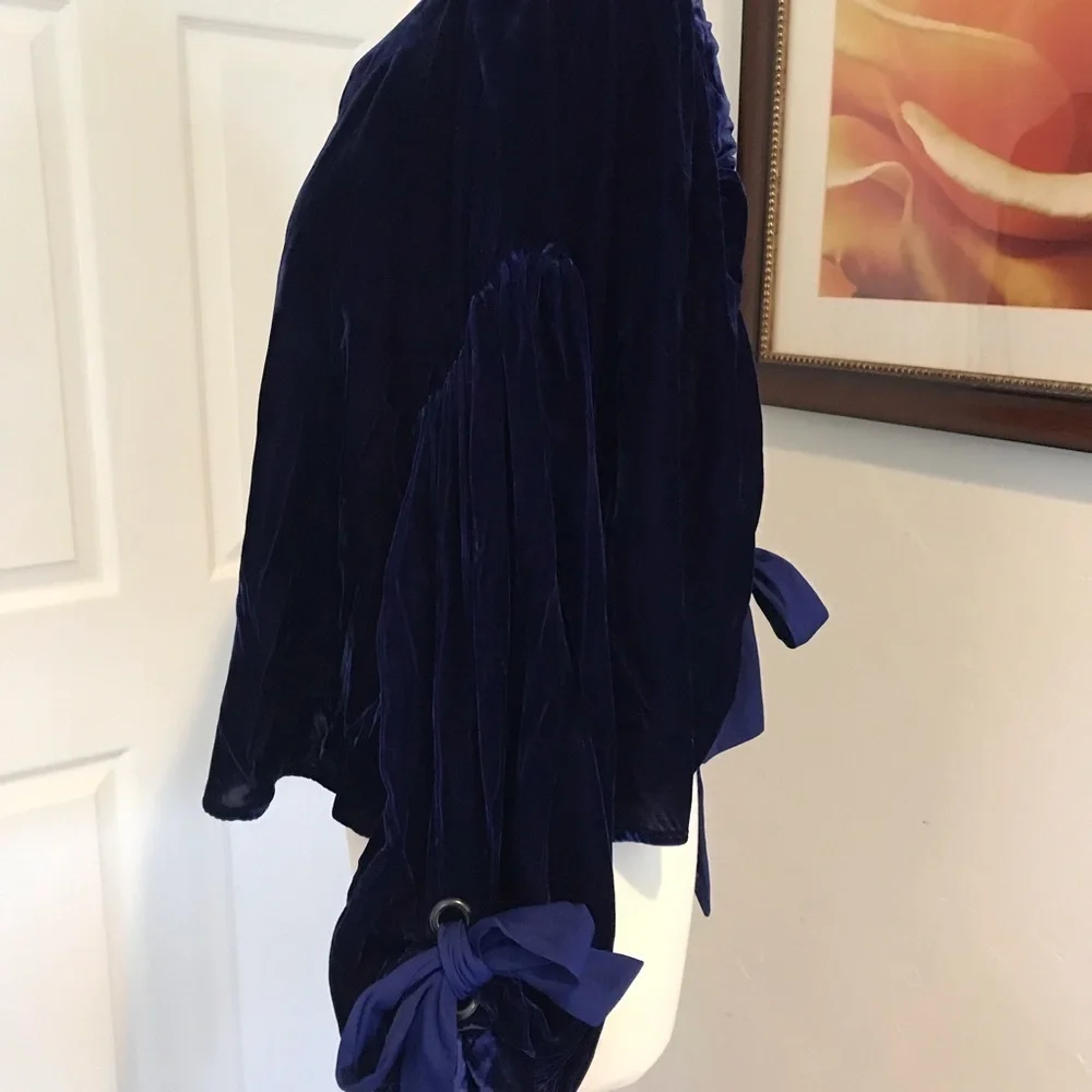 Blue Velvet Top